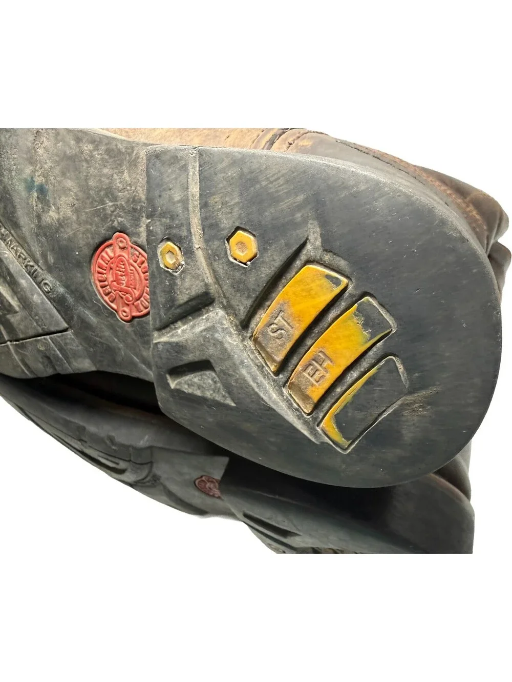 Justin WK4961 Wyoming Waterproof ROUND Steel Toe Western Work Boot Mens Sz 9 EE